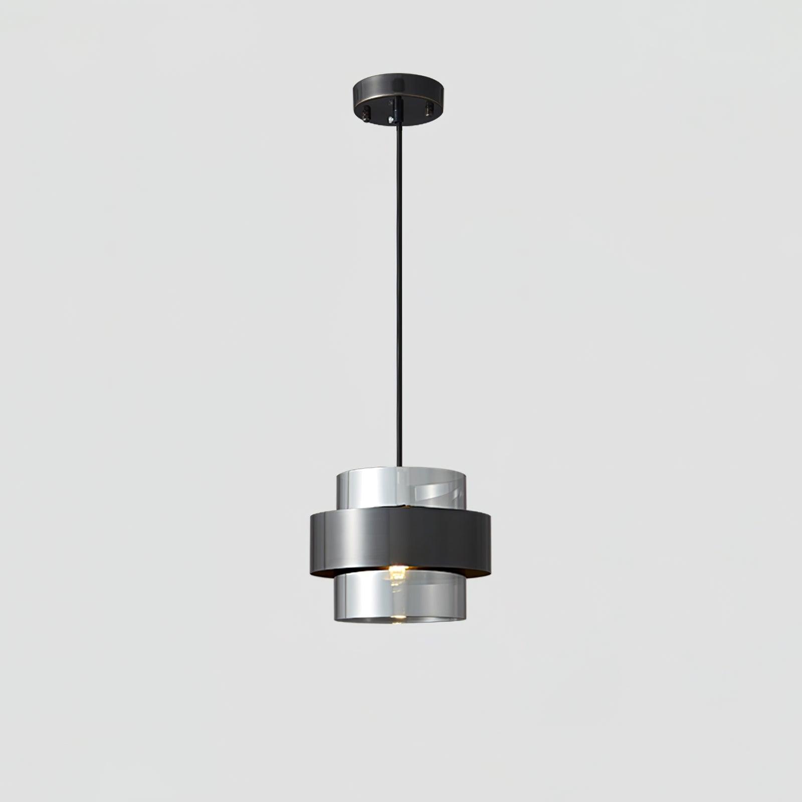Celariella Pendant Lamp Brass Cylinder Glass Contemporary
