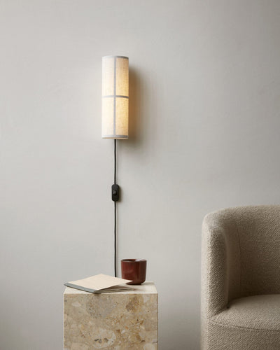 Seraniella Cylinder Nordic Art Plug-in Fabric Wall Lamp