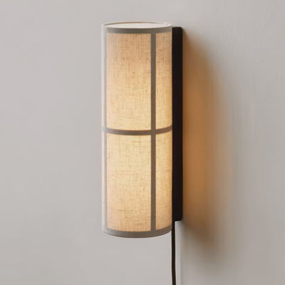 Seraniella Cylinder Nordic Art Plug-in Fabric Wall Lamp