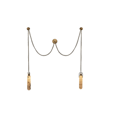 Alabaster Cylinder Cluster Chandelier