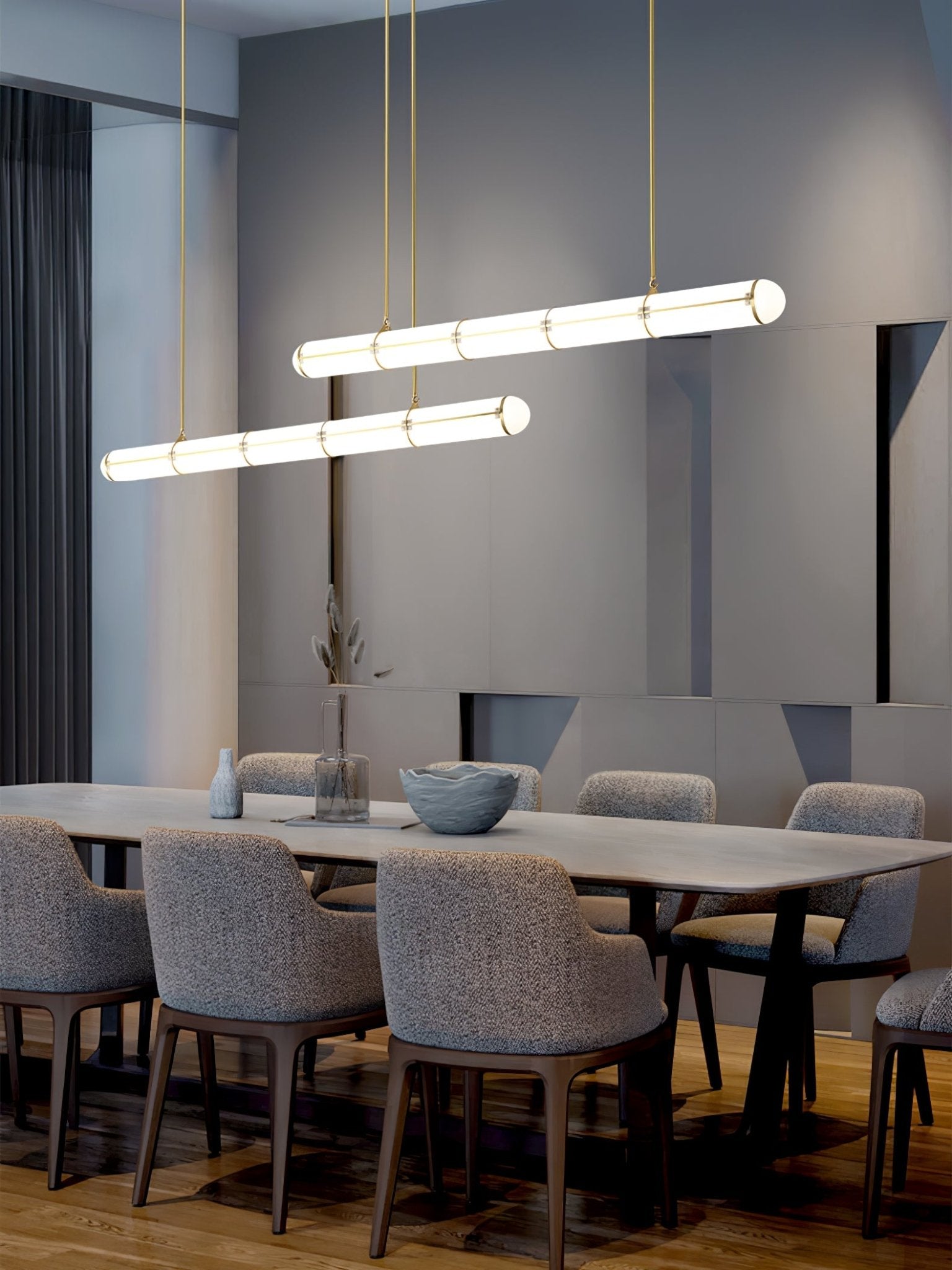 Rivenette Pendant Light Cylindrical Endless Dining