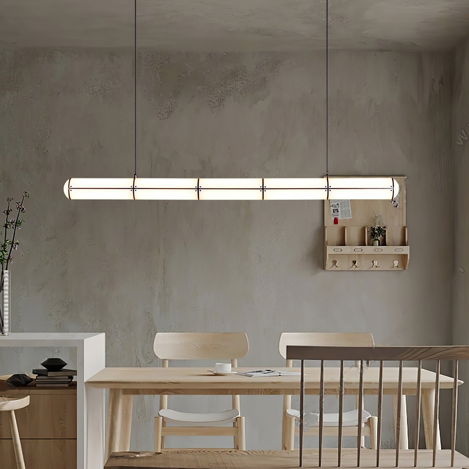 Rivenette Pendant Light Cylindrical Endless Dining