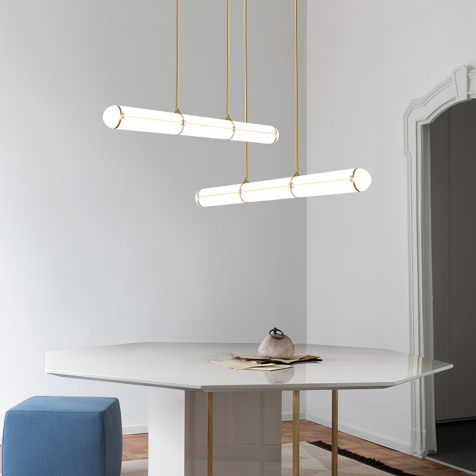 Rivenette Pendant Light Cylindrical Endless Dining