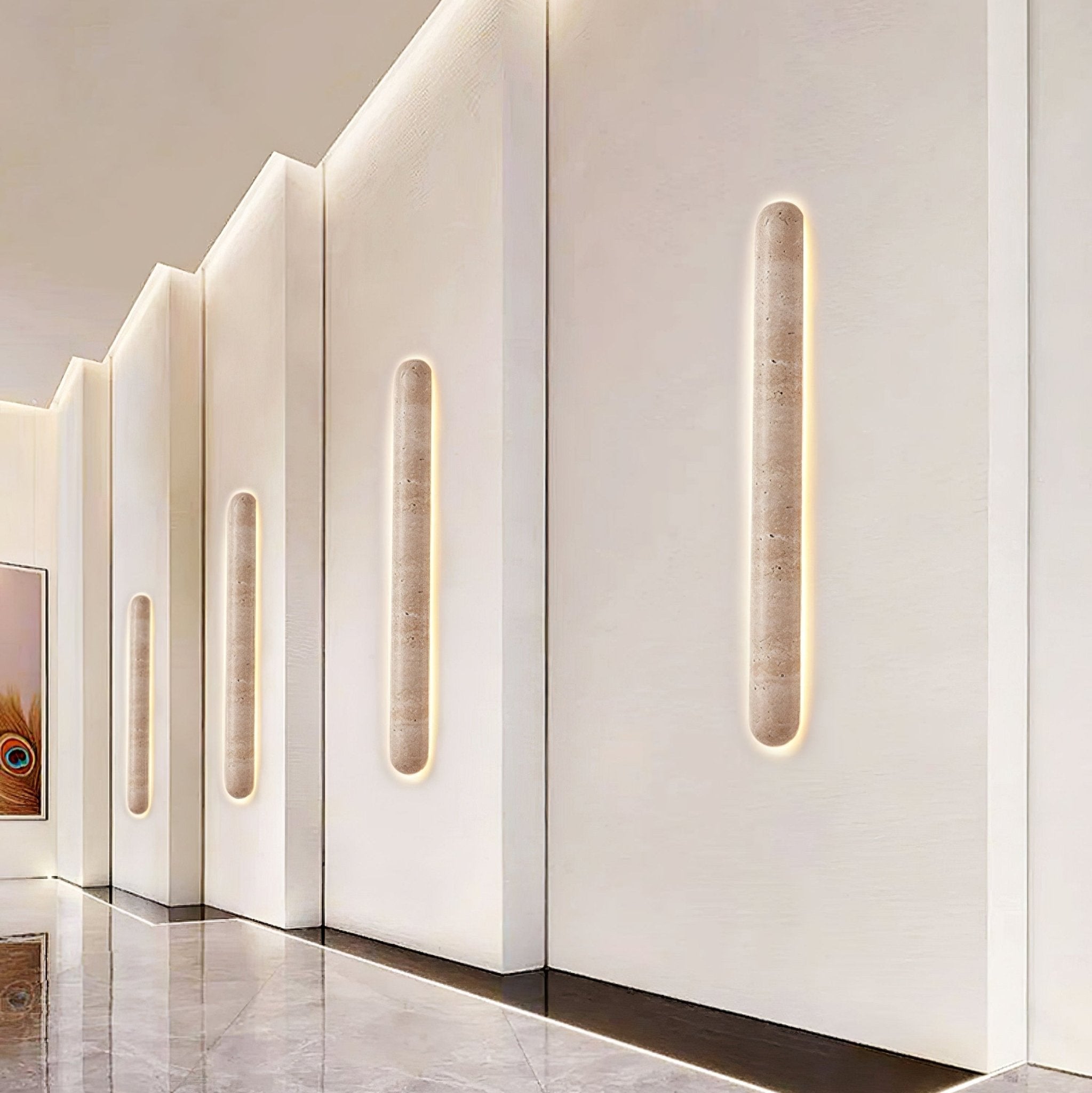 Aelius Travertine Wall Sconce