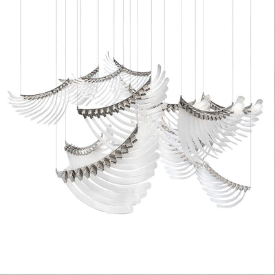 Eurrinia Glass Wing Cluster Chandelier