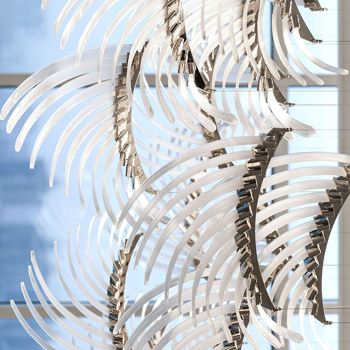 Eurrinia Glass Wing Cluster Chandelier