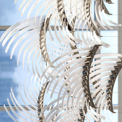 Eurrinia Glass Wing Cluster Chandelier