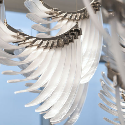 Eurrinia Glass Wing Cluster Chandelier