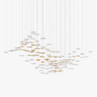Nephele Crystal Leaf Chandelier