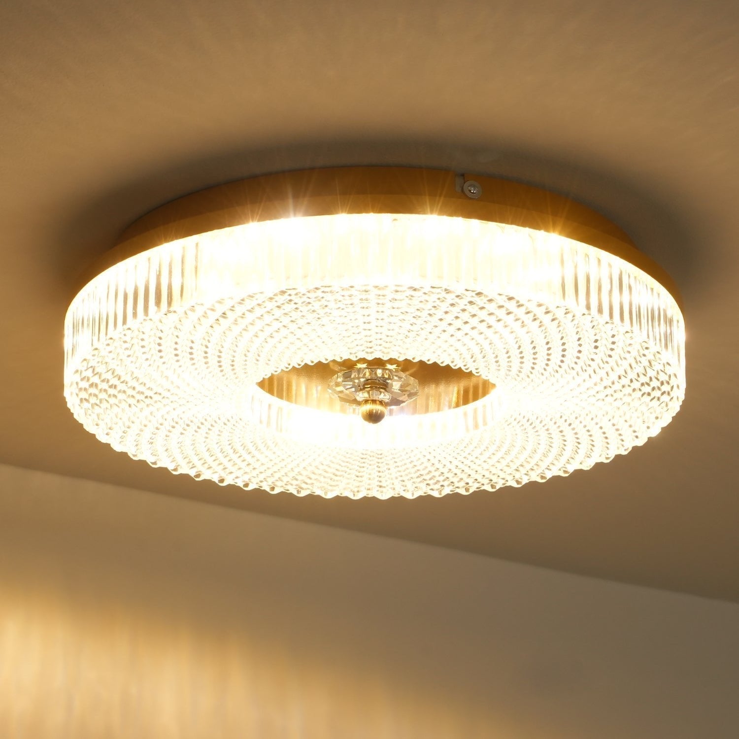 Nirenaine Ceiling Lamp LED Flush Mount Acrylic