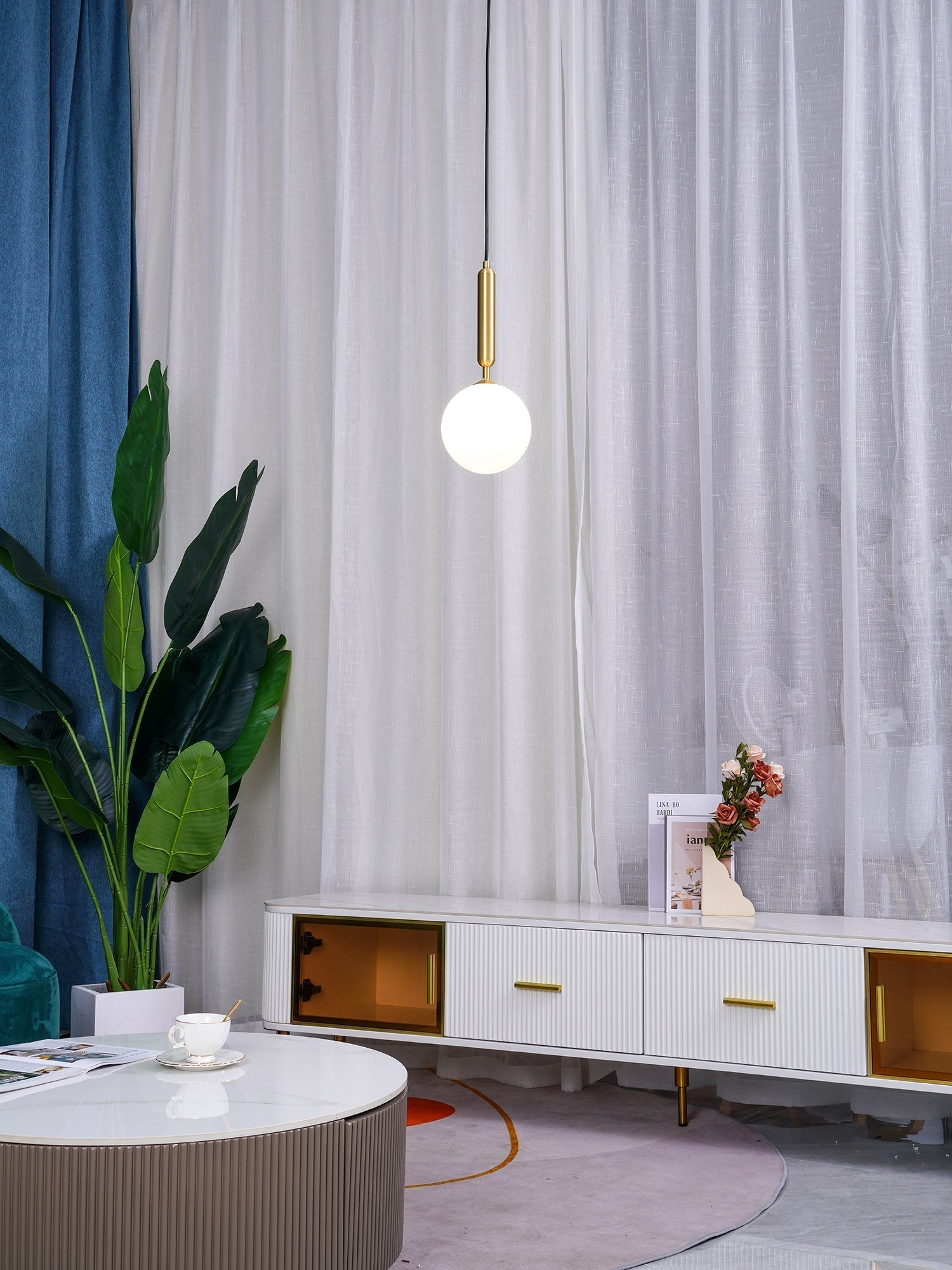 Lioraraya Glass Classic Industrial Pendant Light