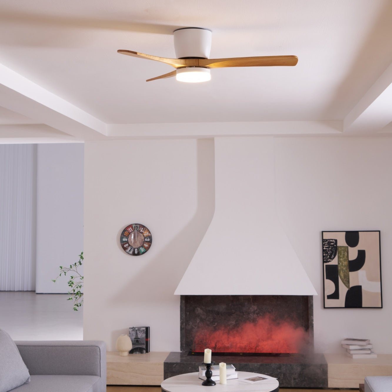 Dovervale Wooden Ceiling Fan Light