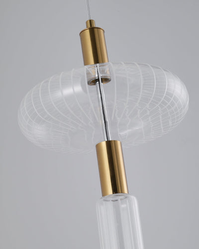 Tika Pendant Lamp Crystal Cylinder Cipher Contemporary