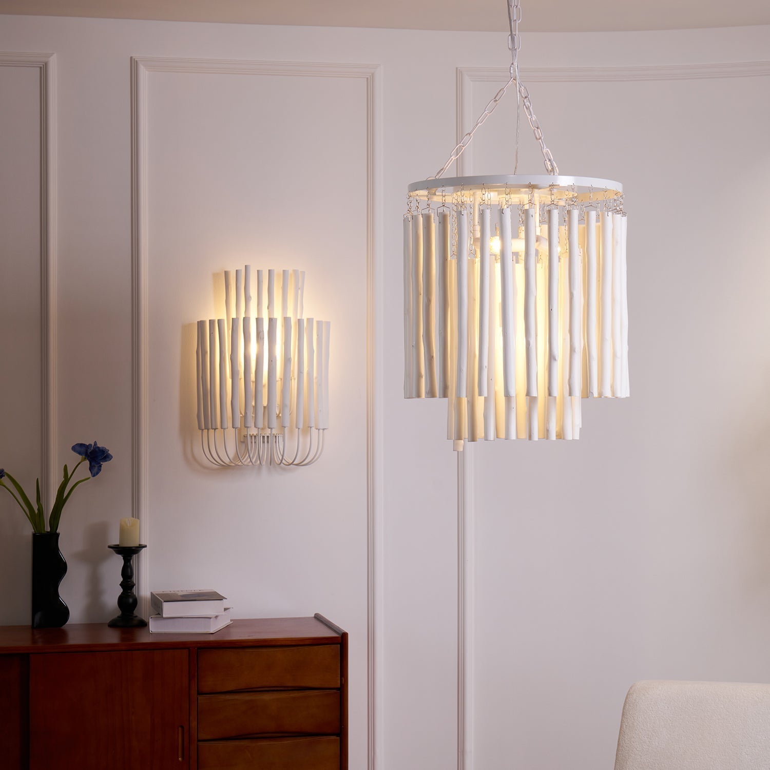 Vasilora Individual Creativity Art Wood Wall Lamp
