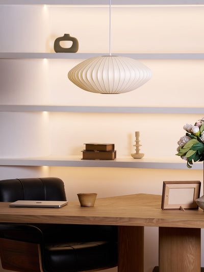 Nebula Bubble Mulberry Silk Pendant Lamp - Neutral Decor