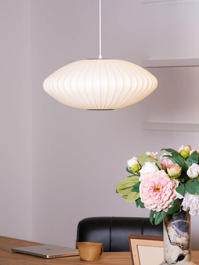 Nebula Bubble Mulberry Silk Pendant Lamp - Neutral Decor