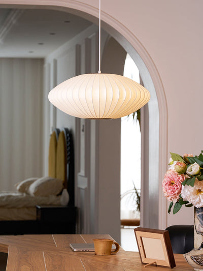 Nebula Bubble Mulberry Silk Pendant Lamp - Neutral Decor