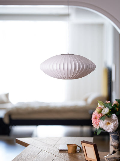 Nebula Bubble Mulberry Silk Pendant Lamp - Neutral Decor