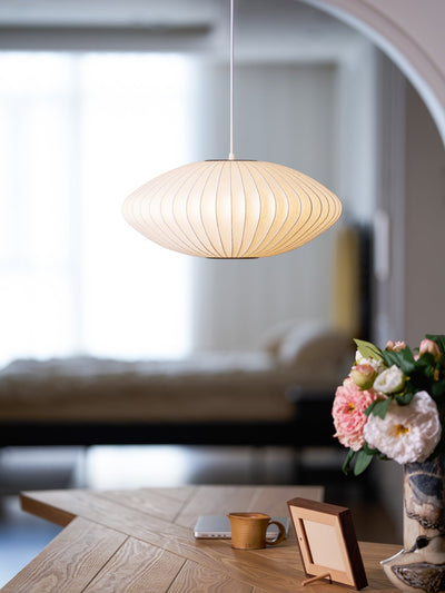 Nebula Bubble Mulberry Silk Pendant Lamp - Neutral Decor