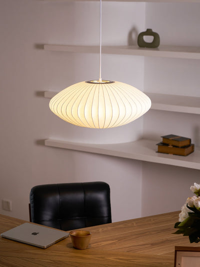 Nebula Bubble Mulberry Silk Pendant Lamp - Neutral Decor