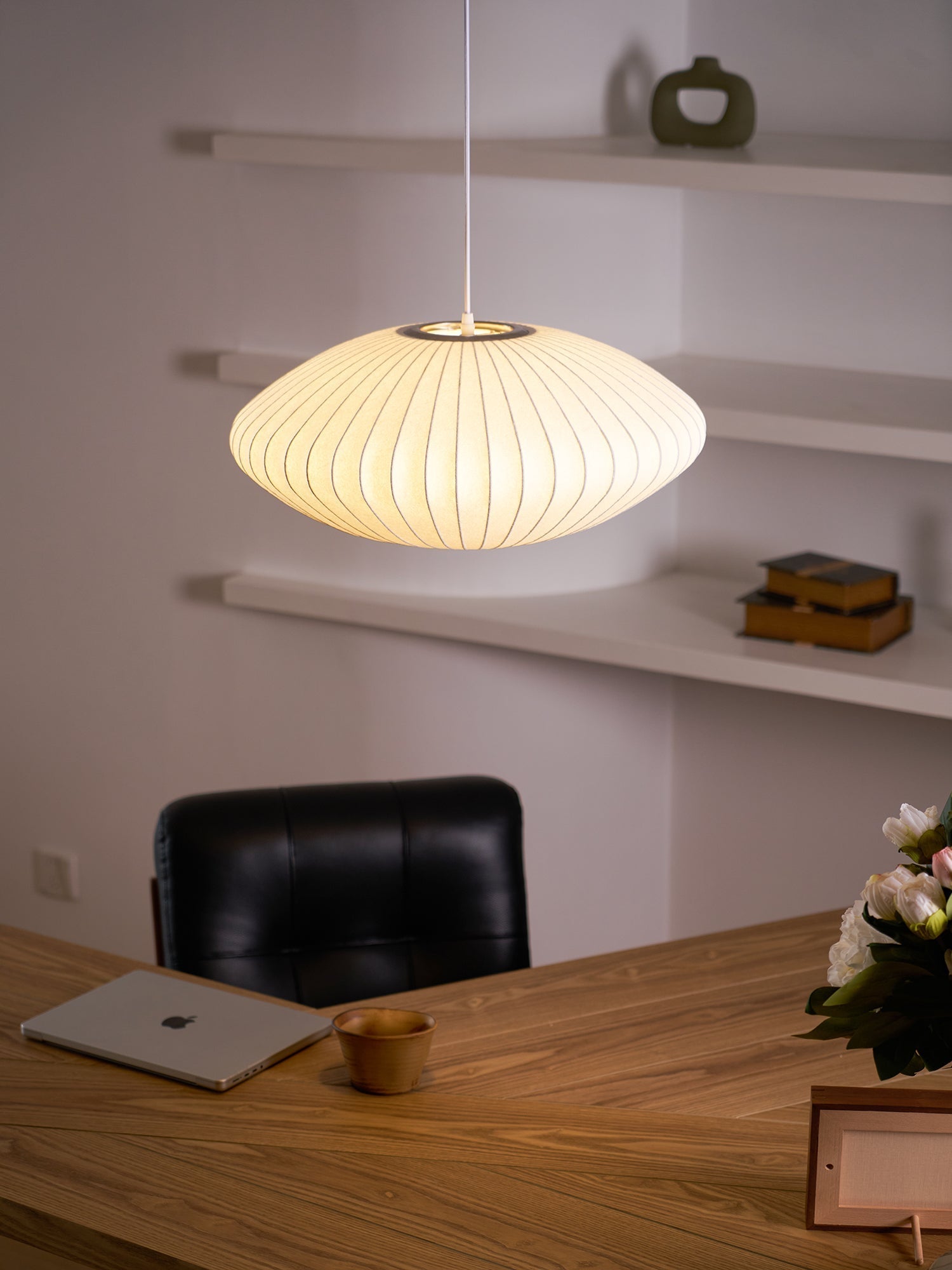 Nebula Bubble Mulberry Silk Pendant Lamp - Neutral Decor
