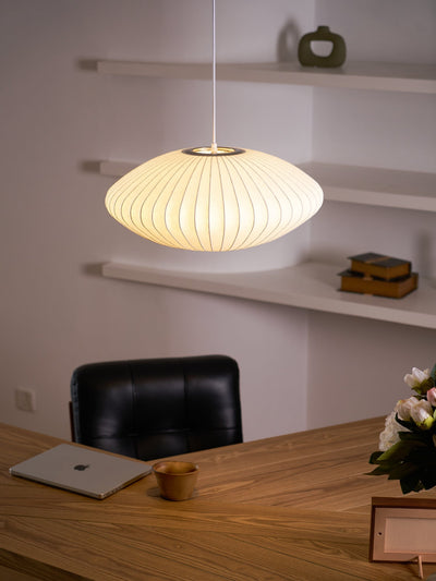Nebula Bubble Mulberry Silk Pendant Lamp - Neutral Decor