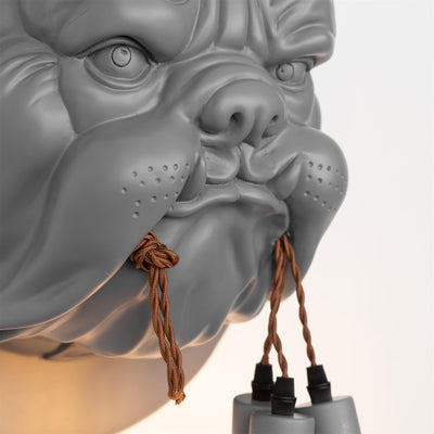 Umeri Wall Lamp Bulldog Sculpture Whimsical