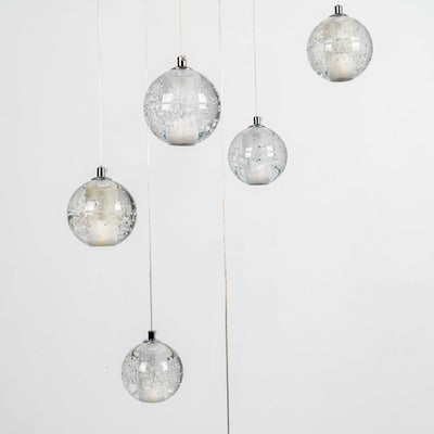 Crystal Bubble Cluster Pendant Light
