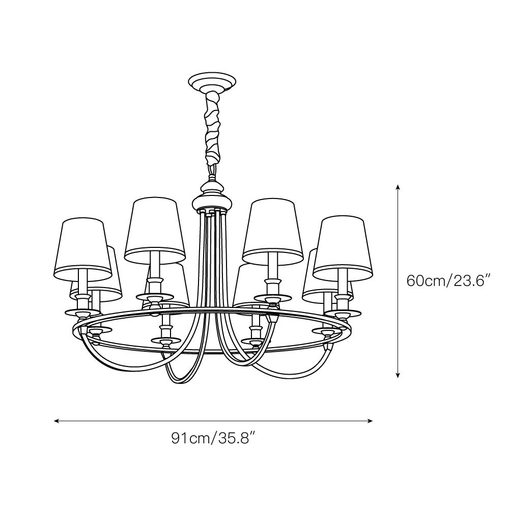 Mariner Fabric Chandelier