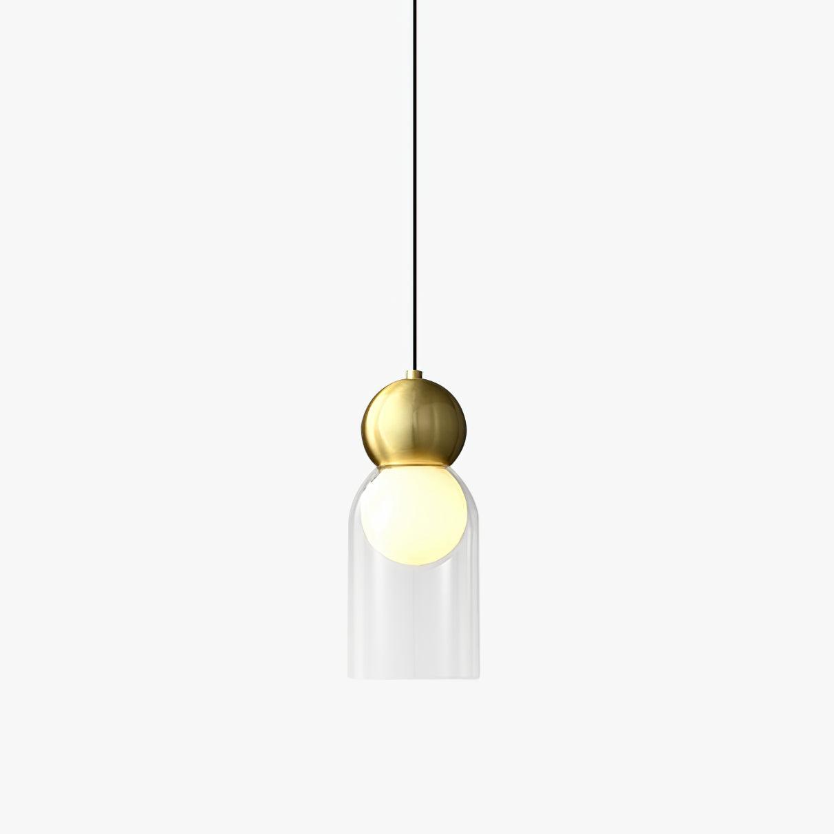 Veloina Pendant Lamp Brass Glass Nordic Geometric