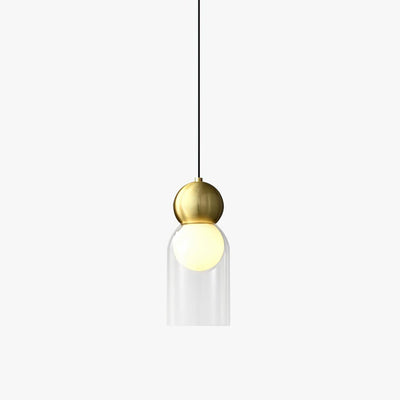 Veloina Pendant Lamp Brass Glass Nordic Geometric
