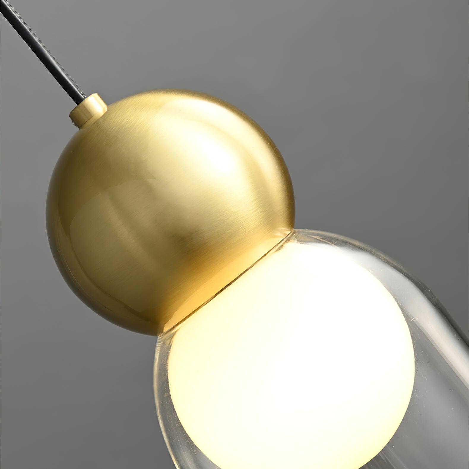 Veloina Pendant Lamp Brass Glass Nordic Geometric