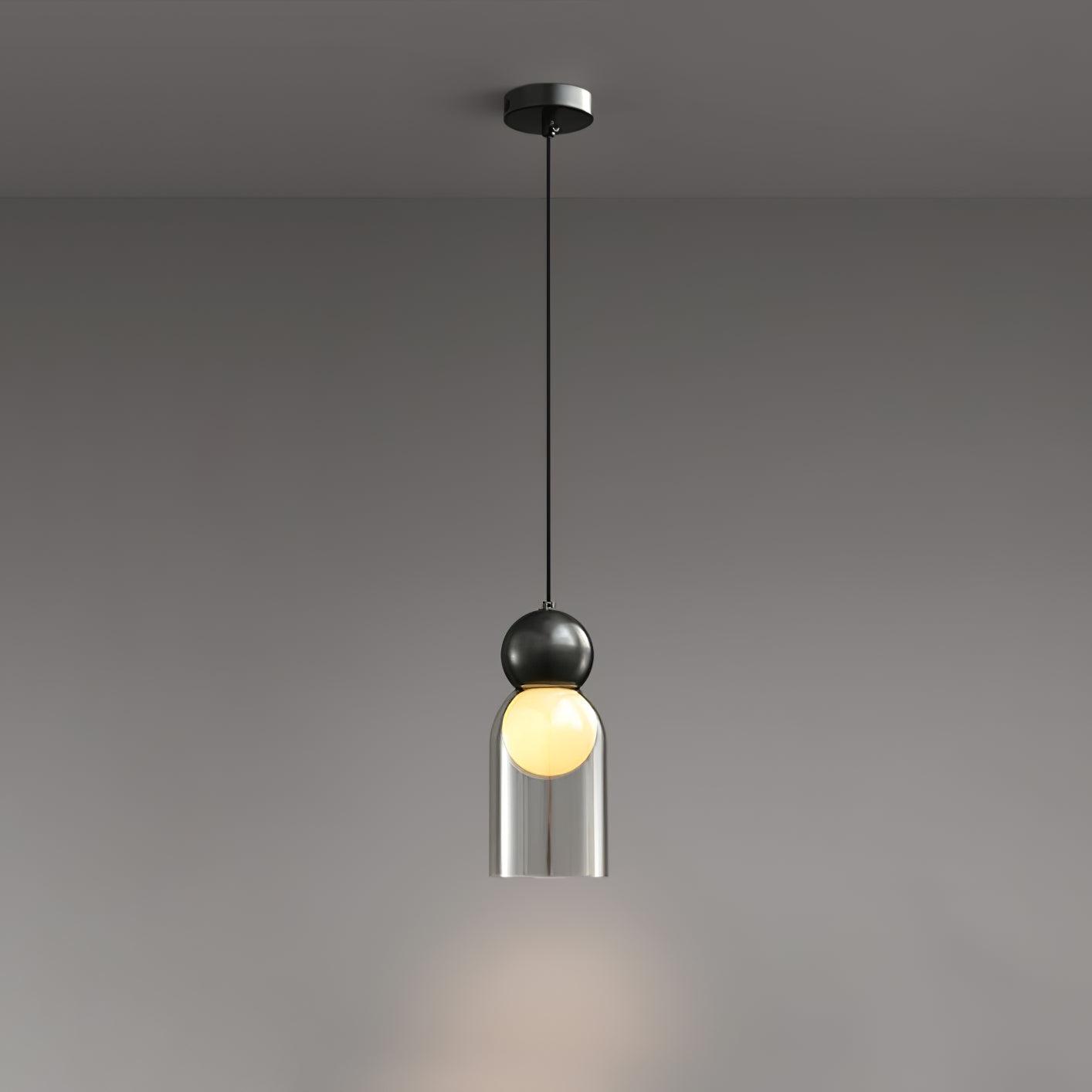 Veloina Pendant Lamp Brass Glass Nordic Geometric