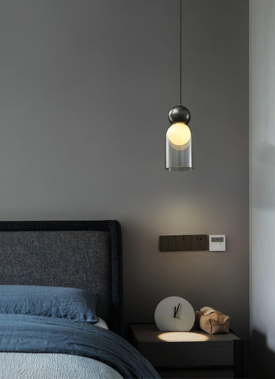 Veloina Pendant Lamp Brass Glass Nordic Geometric