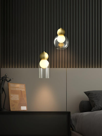 Veloina Pendant Lamp Brass Glass Nordic Geometric