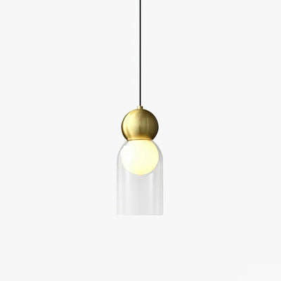 Veloina Pendant Lamp Brass Glass Nordic Geometric