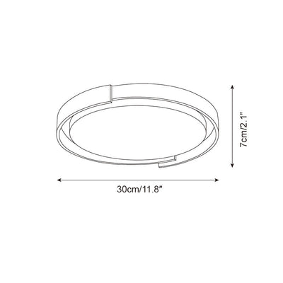 Juvio Minimalist Round Travertine Ceiling Light - Neutral Decor