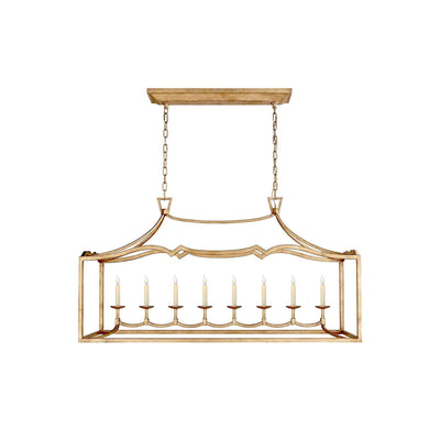 Ripple Modern Minimalist Classic Linear Brass Chandelier - Neutral Decor
