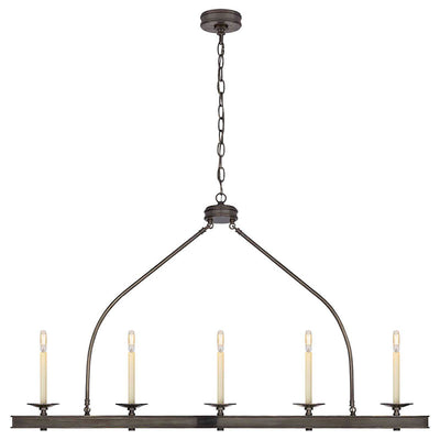 Ripple Modern Minimalist Classic Linear Brass Chandelier - Neutral Decor