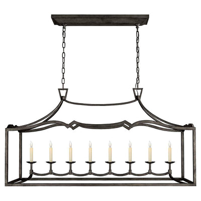 Ripple Modern Minimalist Classic Linear Brass Chandelier - Neutral Decor