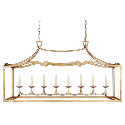 Ripple Modern Minimalist Classic Linear Brass Chandelier - Neutral Decor