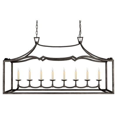Ripple Modern Minimalist Classic Linear Brass Chandelier - Neutral Decor