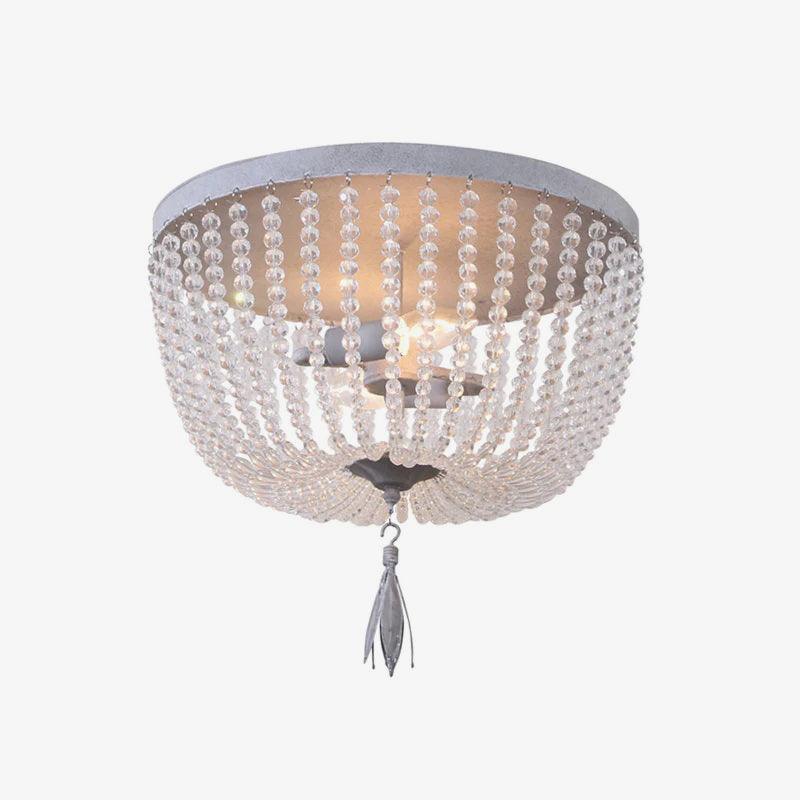 Farlan Ceiling Lamp with Crystal Bead Strands Luxury