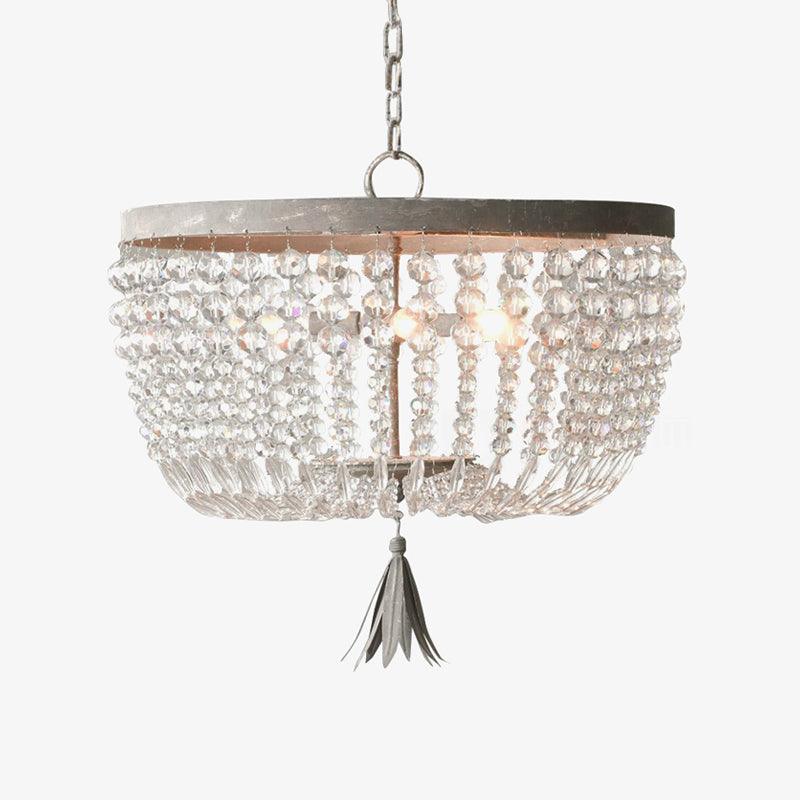 Farlan Ceiling Lamp with Crystal Bead Strands Luxury