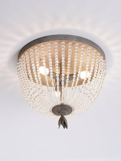 Farlan Ceiling Lamp with Crystal Bead Strands Luxury