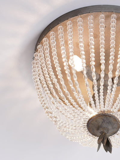 Farlan Ceiling Lamp with Crystal Bead Strands Luxury