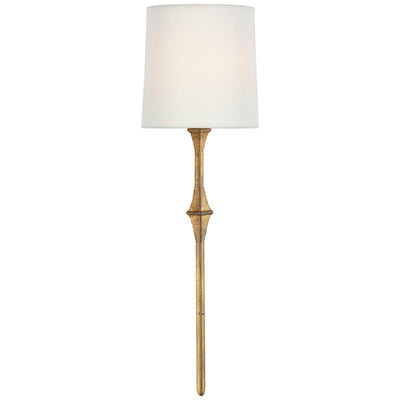 Yield Vintage Unique Brass Fabric Wall Lamp - Neutral Decor