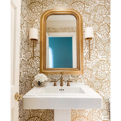 Yield Vintage Unique Brass Fabric Wall Lamp - Neutral Decor