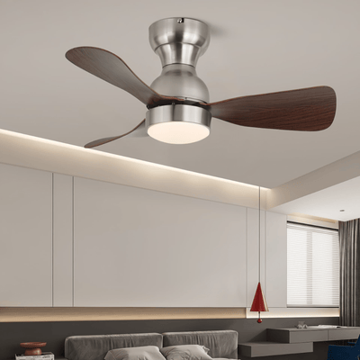 Aurdorus Modern Wood Ceiling Fan Light