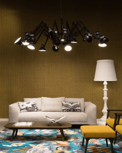 Livenu Chandelier Black Adjustable Multi Arm